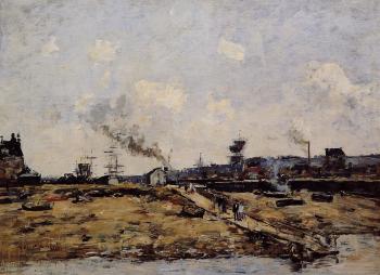 Eugene Boudin : Trouville, the Ferry to Deauville II